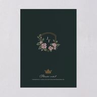 Sword and Roses Fantasy Garden Foil Wedding Invitations Wave Gold Signature Blank Standard No