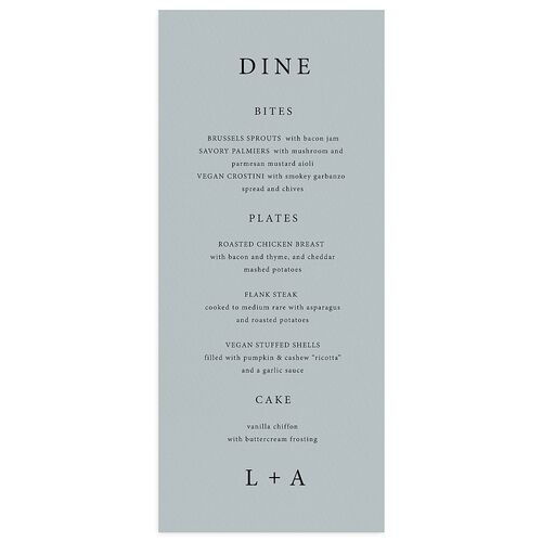 Natural Palette Menus Slate Signature