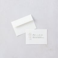 Gilded Florals Wedding Response Cards Gold Blossom Signature Standard