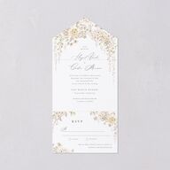 Luxury Floral Archway All-in-One Wedding Invitations Dijon Signature Light Both Recipient and Return Addresses No
