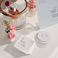 Painted Mountains Favor Bended Tabletop Sign X-small Eucalyptus Standard Plastic XS Tabletop Favor