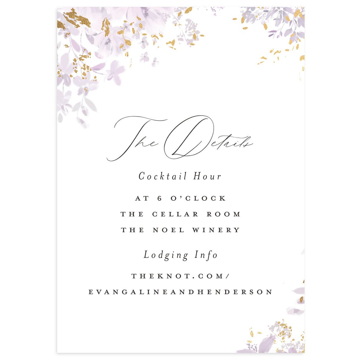 Monochrome Blooms Wedding Enclosure Cards
