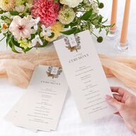 Timeless Wildflowers Wedding Programs Terracotta Signature