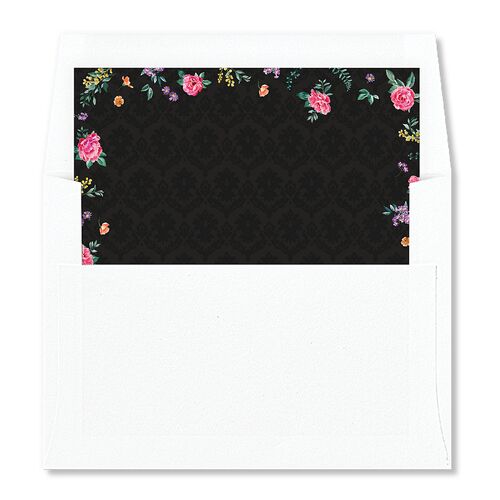 Glamorous Regency Garden Envelope Liners by Bridgerton Midnight Standard