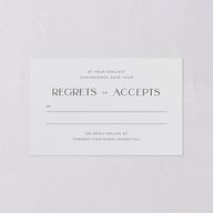 Starry Photo All-in-One Wedding Invitations Midnight Signature Light Both Recipient and Return Addresses No