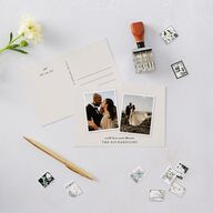Captured Memories Photo Thank You Postcards Linen