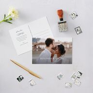 Antique Fairytale Thank You Postcards Dark Emerald