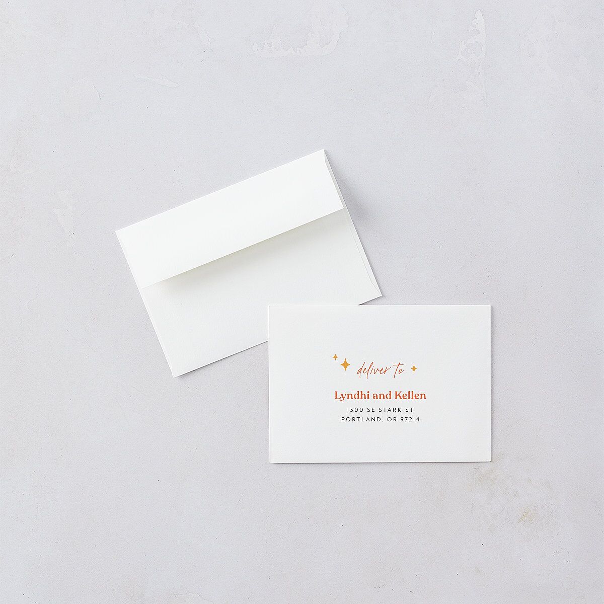 Groovy Lines Wedding Response Cards Coral Pink Signature Standard