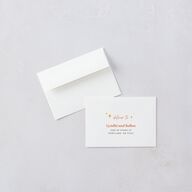Groovy Lines Wedding Response Cards Coral Pink Signature Standard