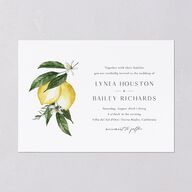 Botanical Lemon Wedding Invitations Buttercup Signature Blank No