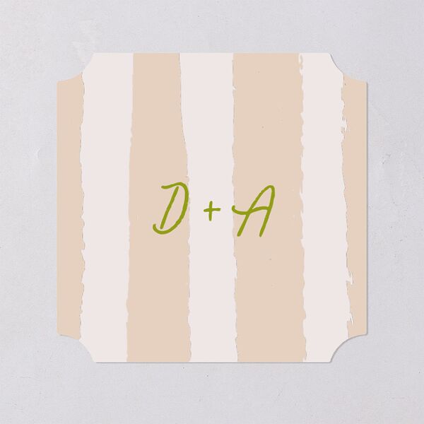 Eclectic Painted Stripes Wedding Stickers Pear Ticket