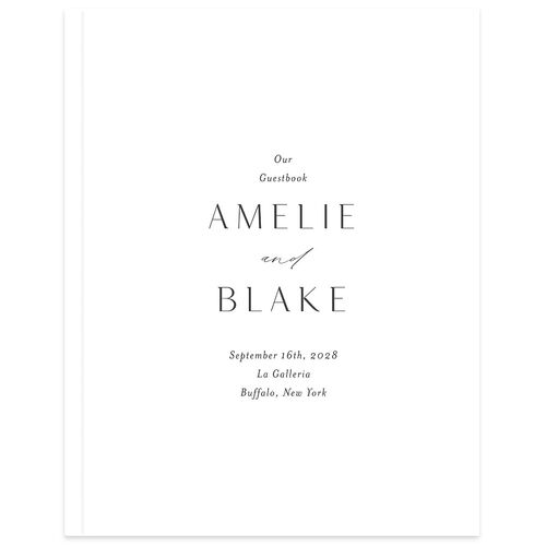 Foil Arch Wedding Guest Book Charcoal