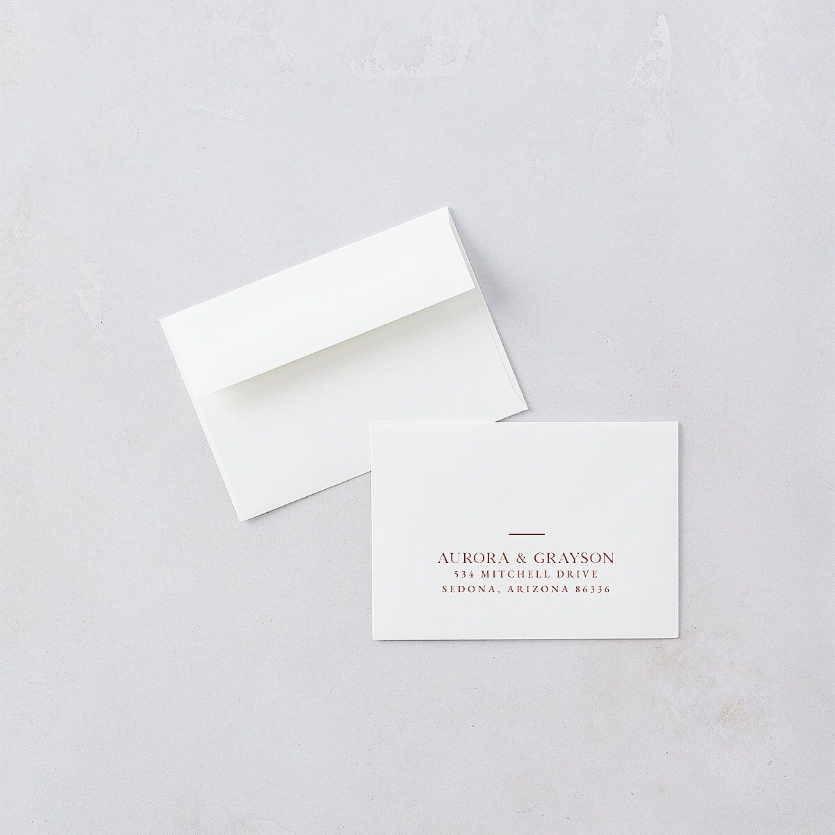 Bohemian Arch Wedding Response Cards Copper Signature Standard