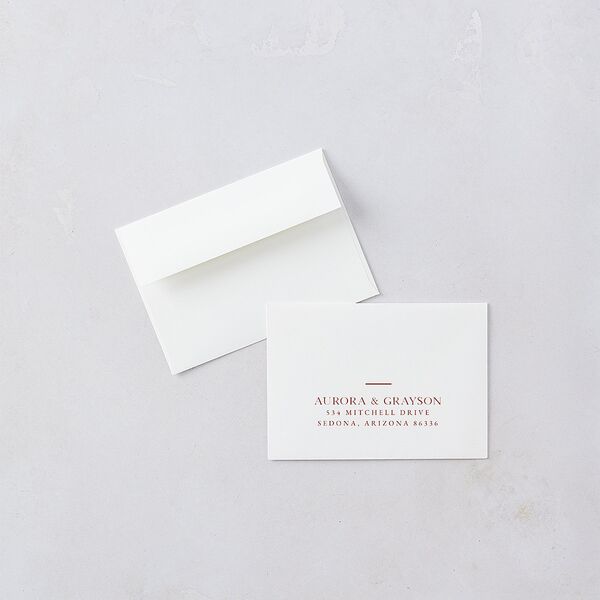 Bohemian Arch Wedding Response Cards Copper Signature Standard