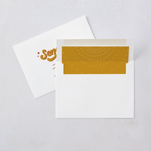 Disco Love Wedding Invitations Red Clay Signature Blank No Standard