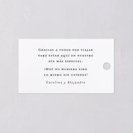 Nuestra Boda Favor Gift Tags Gold Pure White Signature