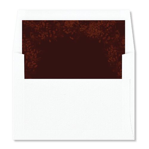 Moonlit Garden Envelope Liners Burgundy Standard