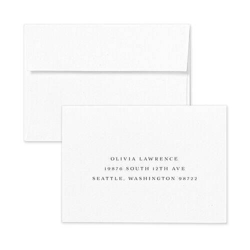 Natural Laurel Wedding Response Card Standard Envelopes Kraft Dijon Return Address Signature Standard