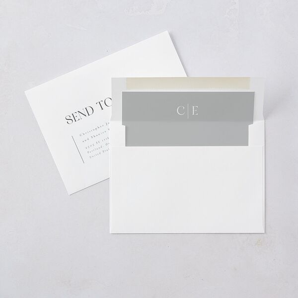 Triptych Photo Save the Date Cards Pure White Signature smooth Blank No Standard