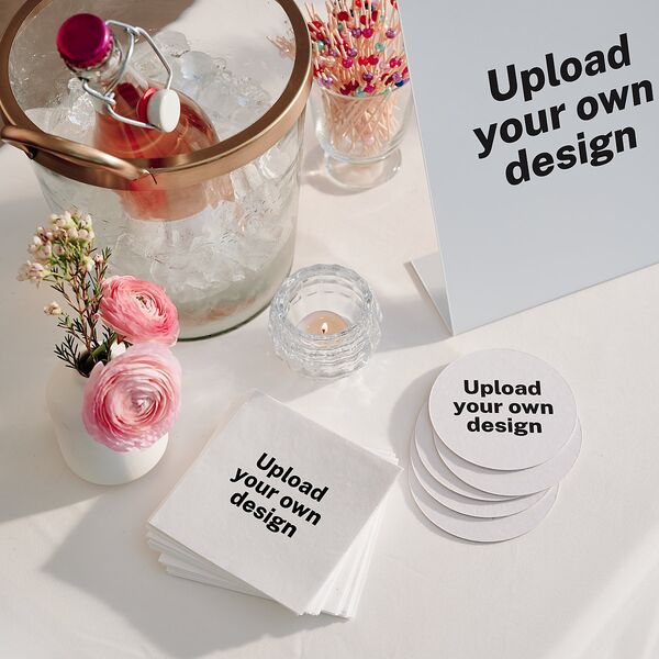 Upload Your Own Design Portrait Photo Bended Tabletop Sign X-small Pure White Standard Plastic XS Tabletop Table