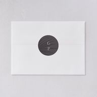 Lavish Palm Wedding Stickers Pure White Circle