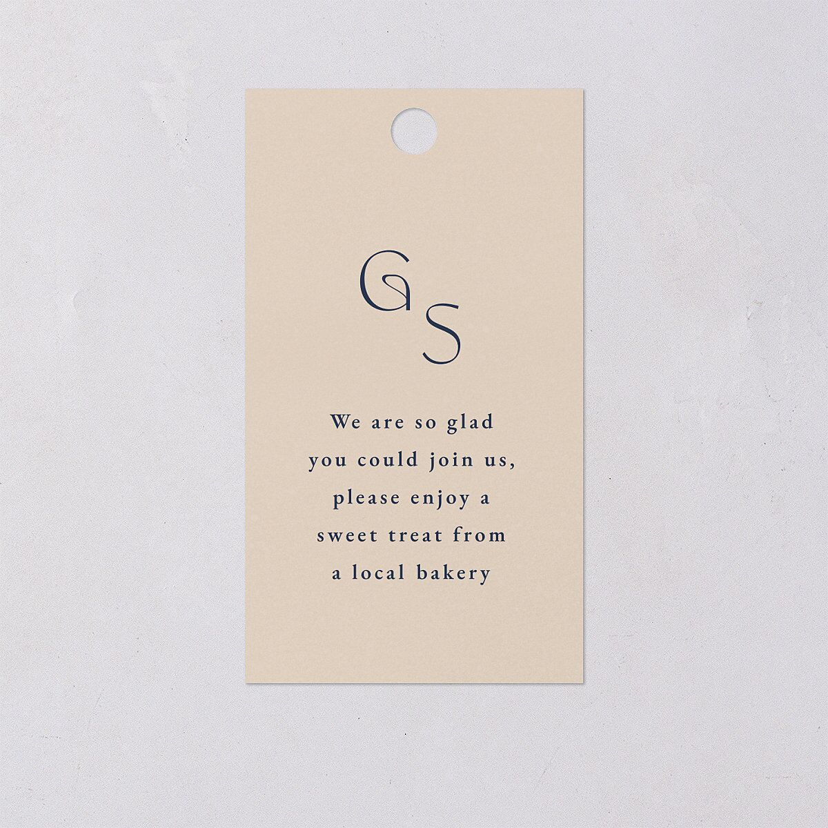 Desert Moon Favor Gift Tags Gold Dark Navy Signature