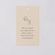 Desert Moon Favor Gift Tags Gold Dark Navy Signature