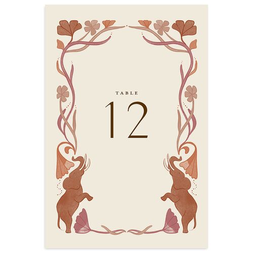 Indian Majestic Legacy Elephants Table Numbers Saddle Signature