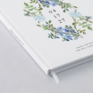 Minimal Floral Wedding Guest Book Ocean