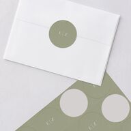 Simple Bohemian Wildflowers Wedding Stickers Cotton