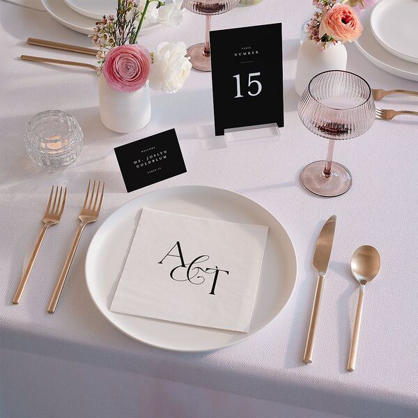 Classic Capture Luncheon Napkins Midnight Napkin Uncoined