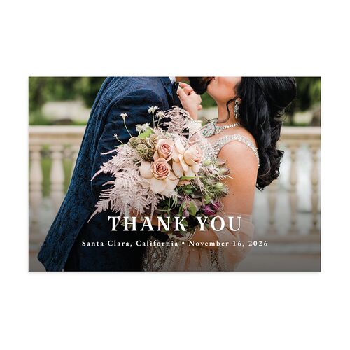 Indian Painted Henna Thank You Postcards Chestnut