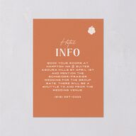 Beach Party Wedding Enclosure Cards Pink Cotton Signature Standard