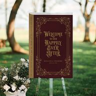 Vintage Storybook Standard Welcome Sign Large Merlot Standard Indoor Foam Core L Welcome