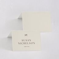 Simple Boho Flowers Place Cards Champagne Signature