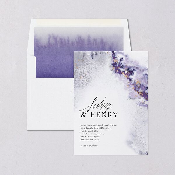 Painted Ethereal Standard Envelope Liners Standard Jewel Purple Liner