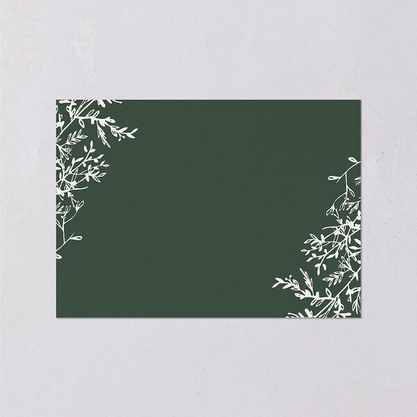 Botanical Branches Wedding Enclosure Cards Dark Night Signature
