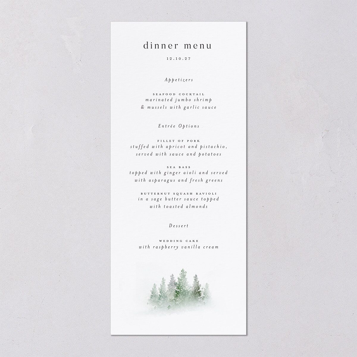 Mountain Mist Menus — view 5