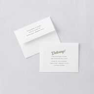 Future Newlyweds Save the Date Petite Cards Moss Signature smooth Blank No