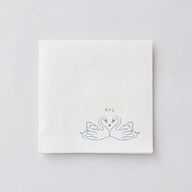 Modern Delicate Bows Cocktail Napkins Peridot Napkin Uncoined