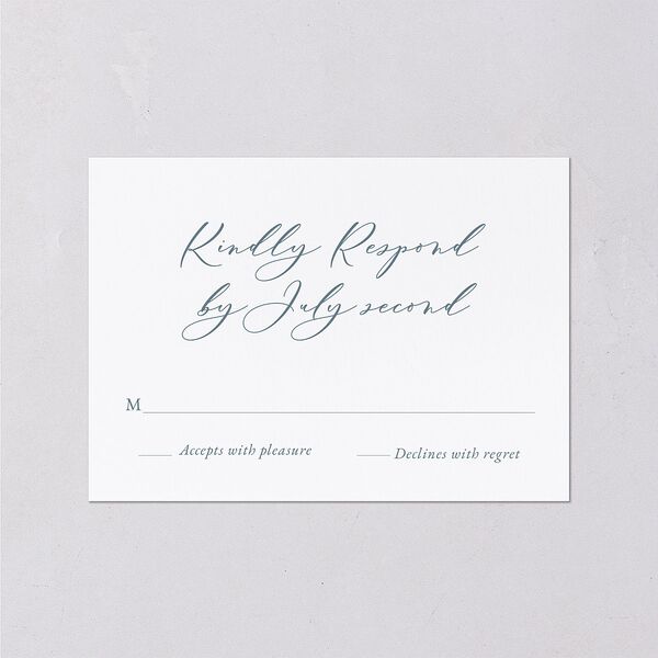Vintage Lavender Wedding Response Cards Regency Blue Signature Standard