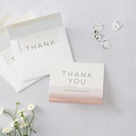 Painted Desert Thank You Cards Dusty Rose