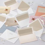 Floral Arch Wedding Invitations Rust Signature Blank No Standard