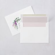 Romantic Wisteria Save The Date Cards Purple Petal Signature smooth Blank No Standard