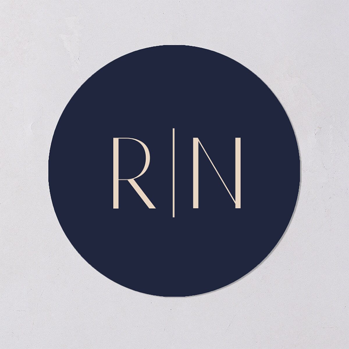 Headline Wedding Stickers Navy