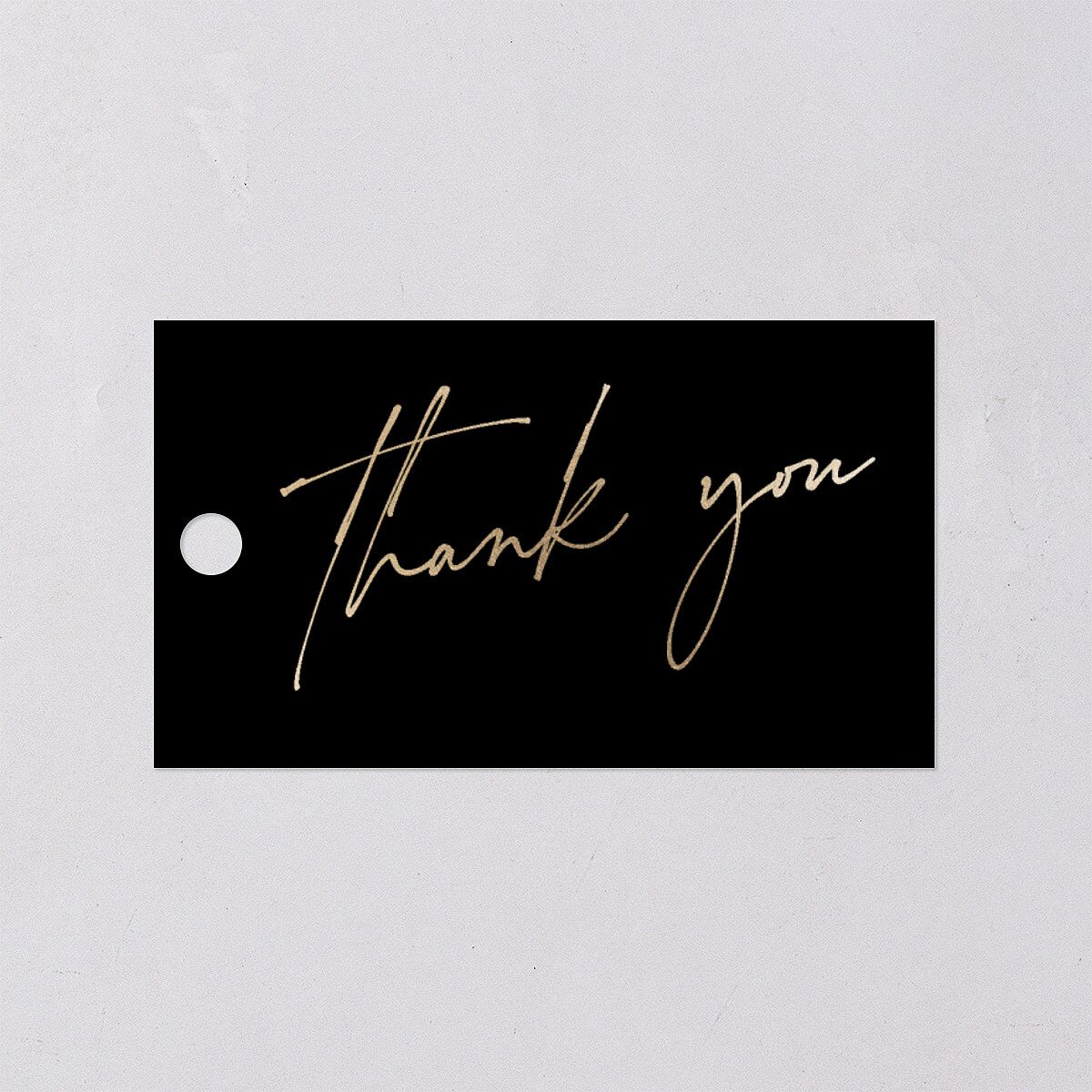 Just Love Favor Gift Tags Gold Licorice Signature