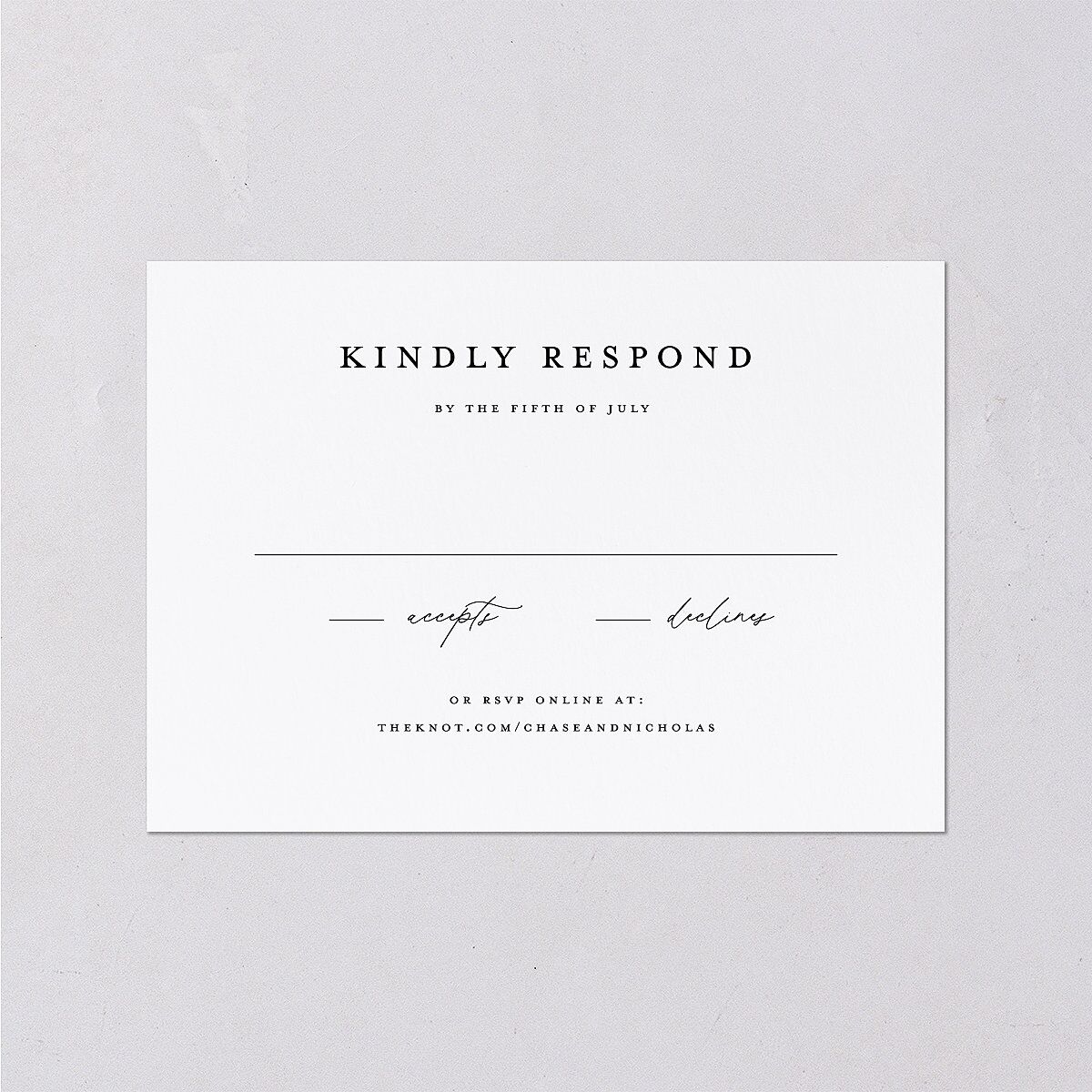 Palm Tree Icon Wedding Response Cards Champagne Signature Standard