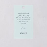 Scenic San Francisco Favor Gift Tags Pale Blue Signature