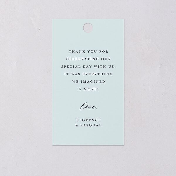 Scenic San Francisco Favor Gift Tags Pale Blue Signature