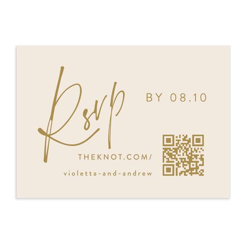 Signed QR Code RSVP Cards Driftwood Signature Standard
